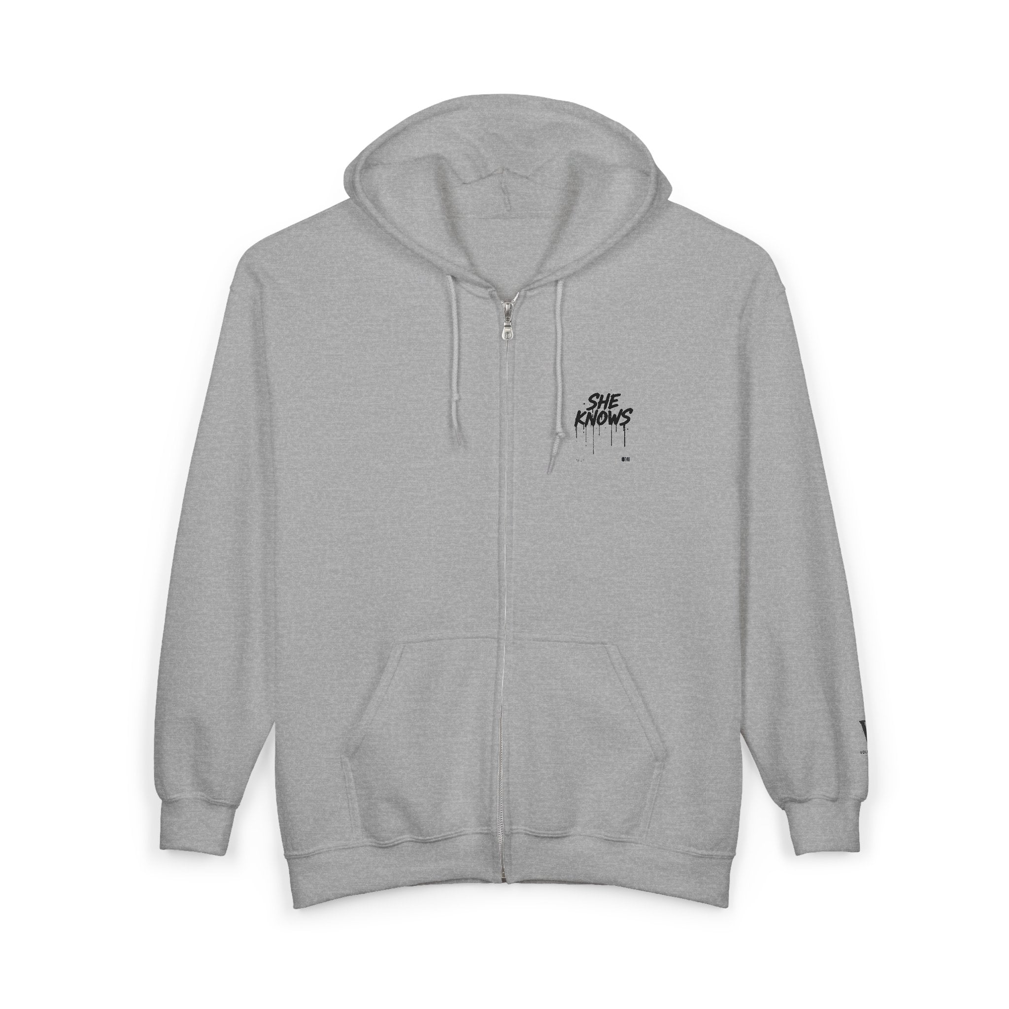 She Knows Full Zip Hoodie
