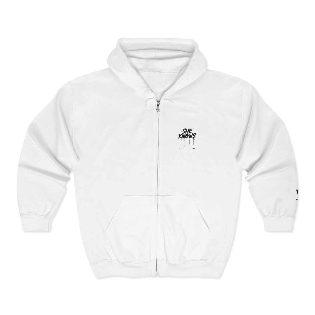 She Knows Full Zip Hoodie