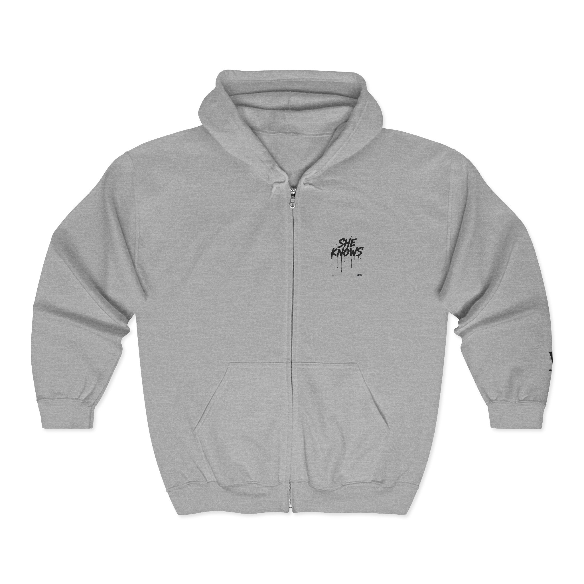 She Knows Full Zip Hoodie