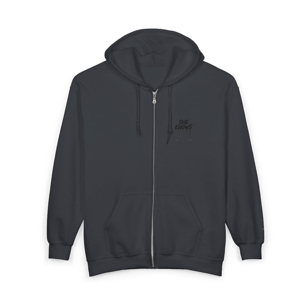 She Knows Full Zip Hoodie